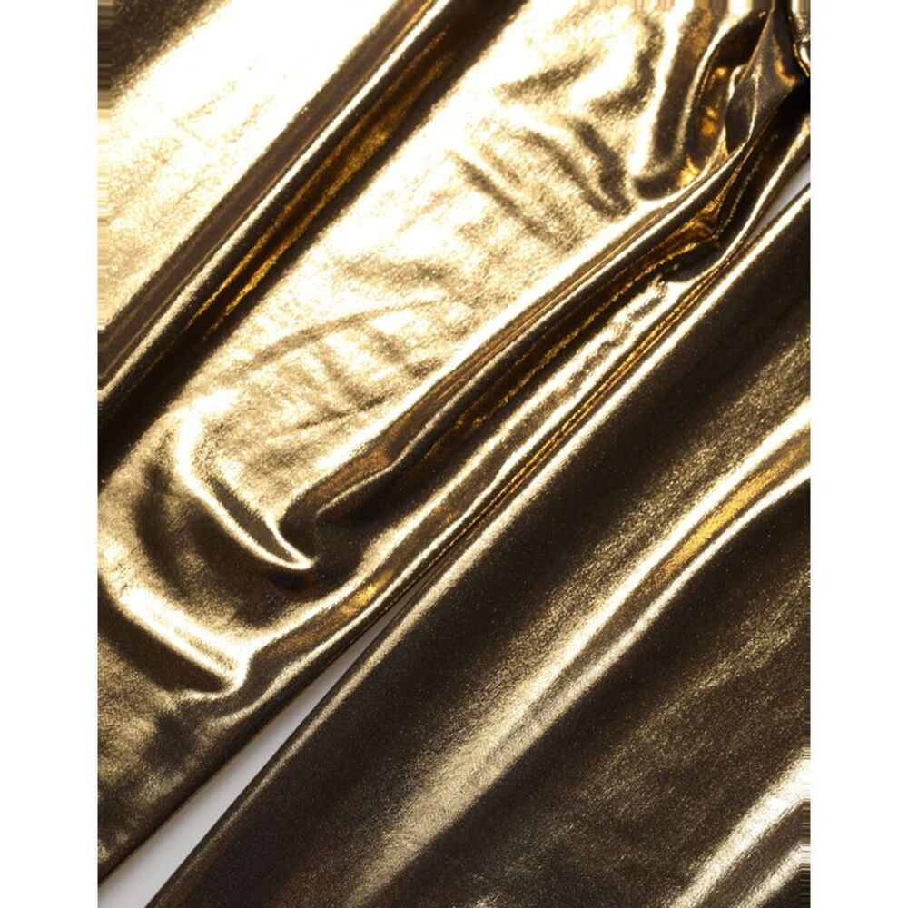 Dolce & Gabbana Gold Metallic Leggings Pantyhose Stockings Women's Socks